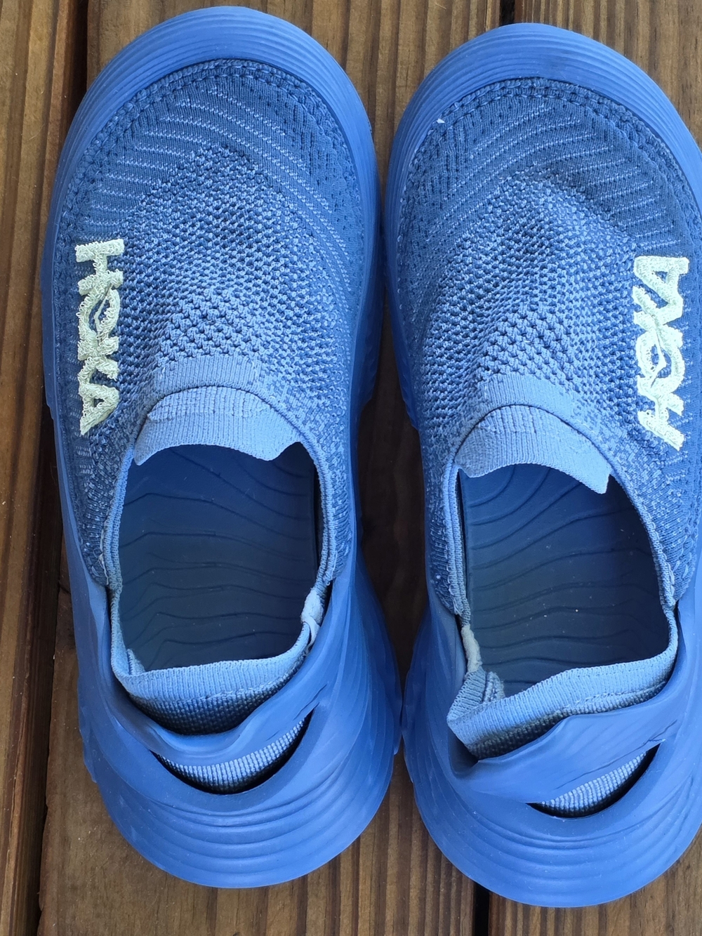 Hoka One One Slip-On Athletic Sneakers in Blue